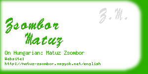 zsombor matuz business card